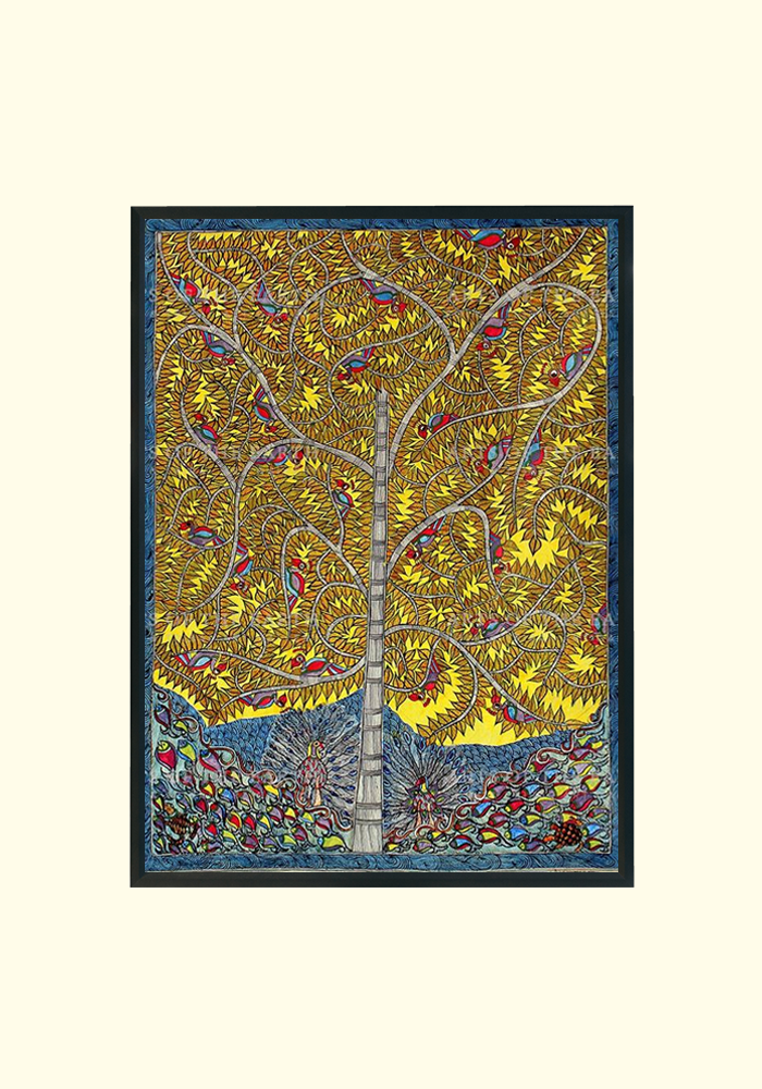 Tree of Life - Madhubani Painting | Mithila Painting