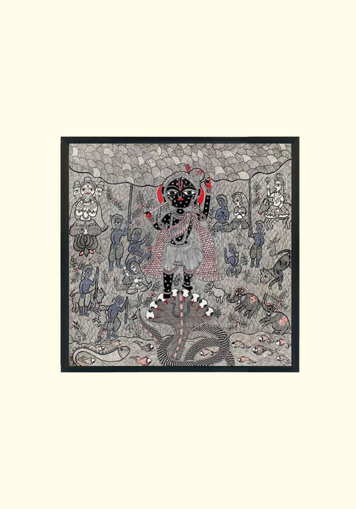 Krishna Naagkalia Nritya | Madhubani Arts